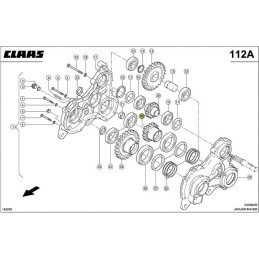 Koło zębate przekładni Z17 zamiennik 0009331341