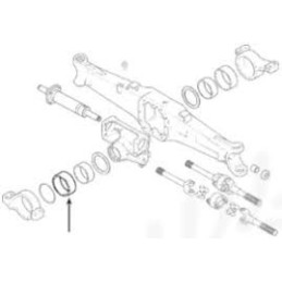 TULEJA ZAWIESZENIA MOSTU  CASE FORD MCCORMICK RENAULT 6000103313   25/486-81