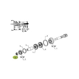 Nakrętka wałka skrzyni biegów CLAAS 7700016744