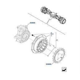 Śruba dwustronna Case 47884256