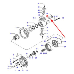 TULEJKA PRZEDNIEJ OSI  35 X39 X 35 F339300020660