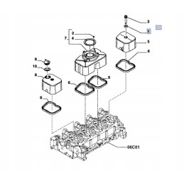 Izolator pokrywy zaworów New Holland CASE 4895360
