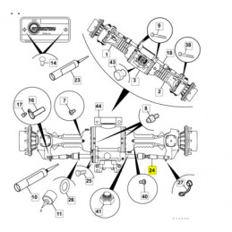 PRZEGUB KIEROWNICZY DRĄŻKA  ŁADOWARKA  JCB