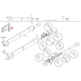 Zestaw naprawczy siłownika wysuwu teleskopu MANITOU 746359