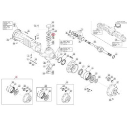 Podkładka sworznia zwrotnicy MANITOU grubość 0,15 mm