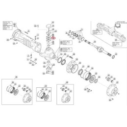 Podkładka sworznia zwrotnicy MANITOU grubość 0,50 MM