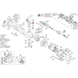 Sworzeń zwrotnicy górny do MANITOU 564678