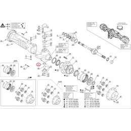 Łożysko zwrotnicy dolne MANITOU 562500