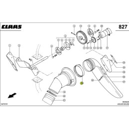 Pierścień zabezpieczający oryginał claas 0000678380