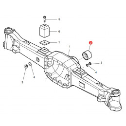 Tuleja przedniej osi Massey Ferguson 3428657M2