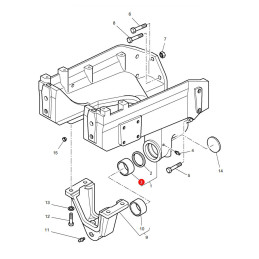 Tuleja osi przedniej Massey Ferguson 3713930M1