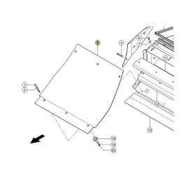 Blacha ścieralna zamiennik 0001231120