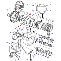 Tarcza cierna przekładni napędu przedniej osi  3616400M2
