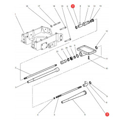 Łącznik wału napędowego Massey Ferguson 3800250M1
