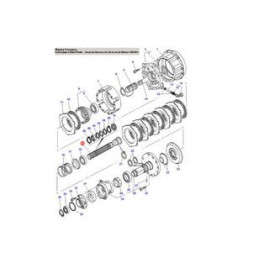 Wałek sprzęgła mokrego 3712816M14
