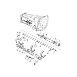 Widełki skrzyni biegów 3617431M1