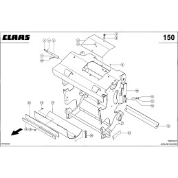 Wkład walca wciągającego dolnego zamiennik 0004956810