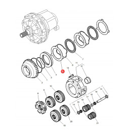 Tarcza cierna skrzyni biegów Massey Ferguson 3382241M1
