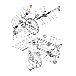 Kulka dźwigni zmiany biegów Massey Ferguson 3387683M1