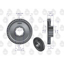 Koło zębate stałego zazębienia C-330M ORYGINAŁ 50214061U