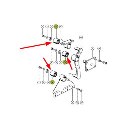 Tuleja metalowo-gumowa 647429