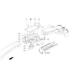 Blacha przedłużenia tunelu wyrzutu 1417850