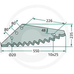 Nóż paszowozu 16800045  527527259