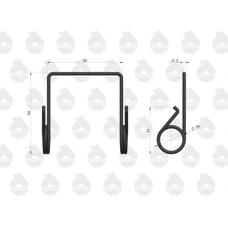 Sprężyna dźwigienek sprzęgła 50511120