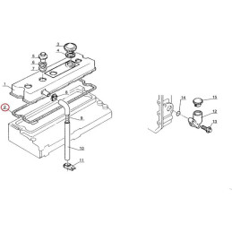 Uszczelka pokrywy zaworów  550492