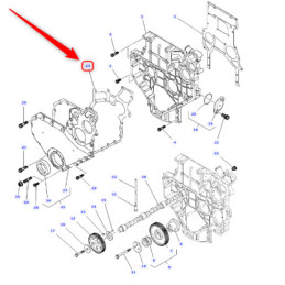 USZCZELKA POKRYWY ROZRZĄDU PRZEDNIA PERKINS 4224634M