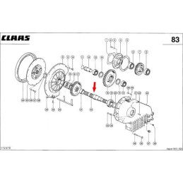 Wał przekładni zdawczej 860-880 (0000774781)