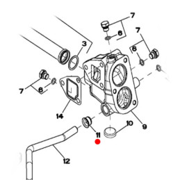 USZCZELNIACZ RURKI CHŁODZENIA JOHN DEERE R123226