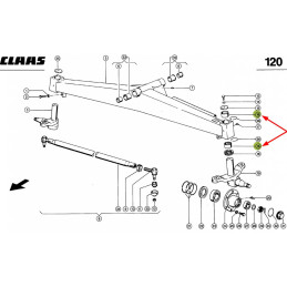 TULEJKA ŚLIZGOWA ZWROTNICY 0006694870 orginał claas
