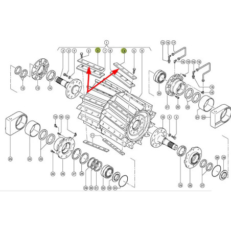 Mocowanie noża zamiennik 0009846721
