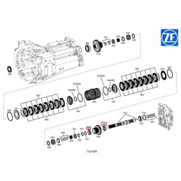 Łożysko skrzyni 0750120302 ZF