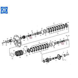 Łożysko skrzynia biegów 0735321720 ZF