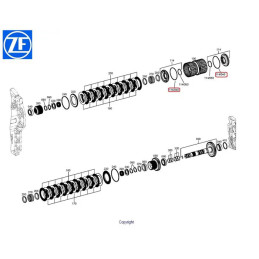 Uszczelniacz skrzyni biegów 0750112211 ZF