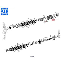 Uszczelniacz  skrzyni biegów 0750112210  F514100360710  ZF