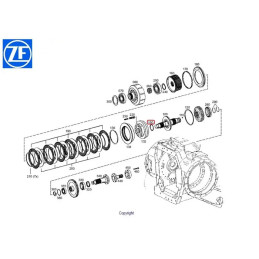Uszczelniacz  skrzyni biegów 0750112210  F514100360710  ZF