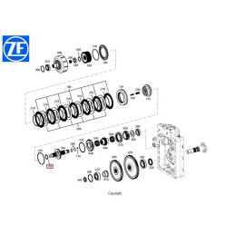 Uszczelniacz  skrzyni biegów 0750112210  F514100360710  ZF