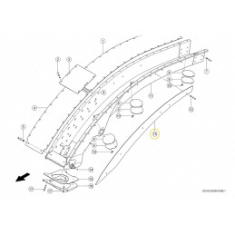 Wkład tunelu, rura wyrzutu zamiennik 0001417743