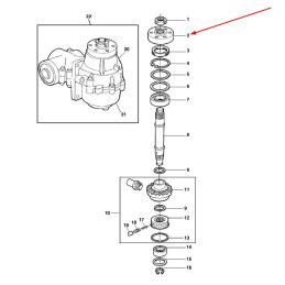 Flansza talerza przekładni LCA70140