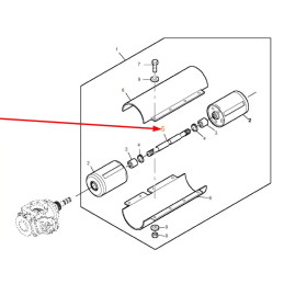 Wałek sprzęgła najazdowego LCA75178