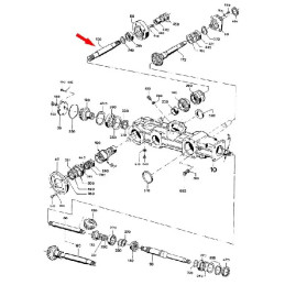 Wałek przekładni lewej LCA 64781