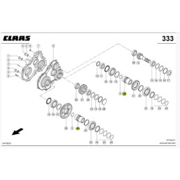 Tuleja przekładni obudowy zespołu wciągania zamiennik 0001389430/0001389432