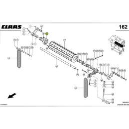 Czop walca wciągającego wysoki (walec górny tylny) zamiennik 0004951760