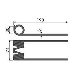 CLAAS 0008603510 PALEC NAGARNIACZA CZĘŚĆ DO PRASY