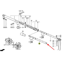 Ramię grabiące oryginał 0009565901