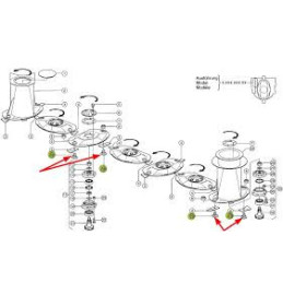 Śruba mocowania nożyka ZAMIENNIK 00952346