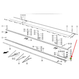 LISTWA ŁĄCZĄCA KOSY ORYGINAŁ 0006150031